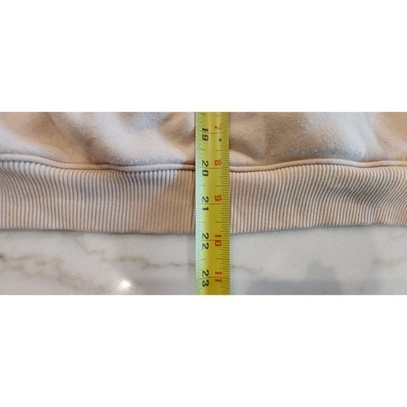 American Eagle Ahh-mazingly Soft Peach Stripe Boxy‎ Sweatshirt Cozy Women's S - Picture 5 of 6